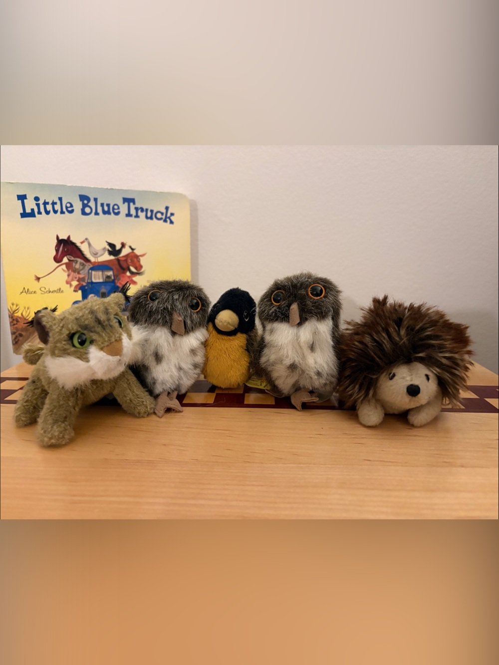 Small Animal Finger Puppets - Brown, Tan, Yellow
